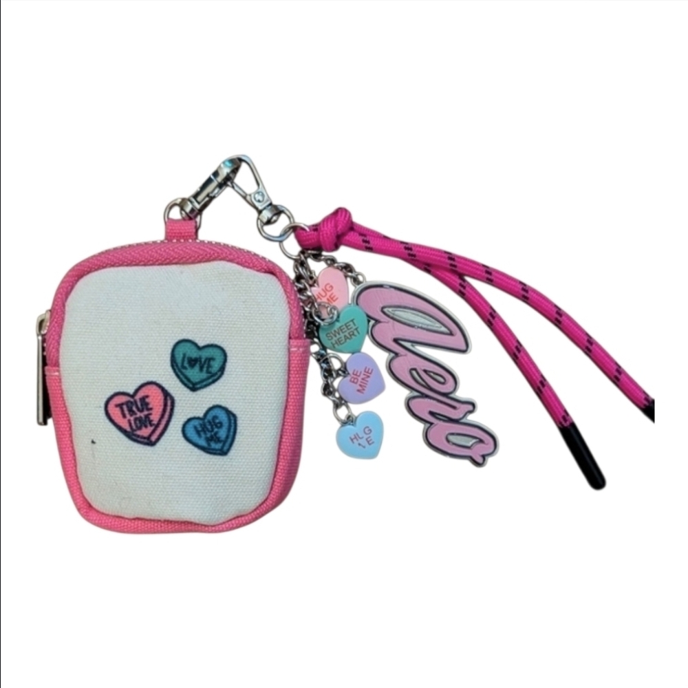 💕▪️AERO ▪️candy Hearts Love  Themed Keychain COIN Pouch OR KEYCHAIN